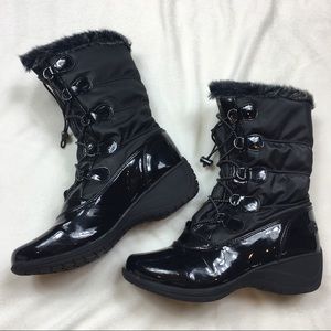 Fur Lined Black Snow / Winter Shoes